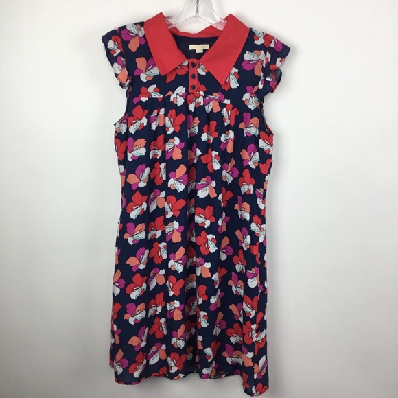 Tulle Dresses & Skirts - Tulle vintage style floral collared buttoned dress